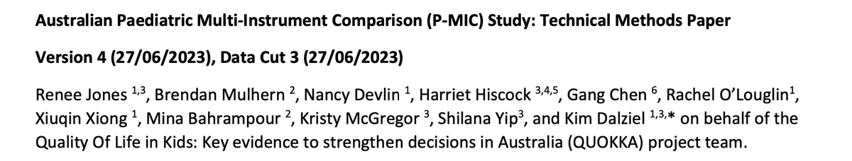 QUOKKA Research Program (@quokka_research) on Twitter photo Did you know? QUOKKA's Technical Methods paper for our P-MIC study includes a detailed Psychometric Analysis guide - see Section 14, Version 4 👉tinyurl.com/2p9snmfh
A useful resource for other HRQoL researchers!
<a href="/kmdalziel/">Kim Dalziel</a> <a href="/brenjmulhern/">Brendan Mulhern</a> <a href="/ReneeJones4567/">Renee Jones</a> <a href="/nancydevlin1/">nance devlin</a> Did you know? QUOKKA's Technical Methods paper for our P-MIC study includes a detailed Psychometric Analysis guide - see Section 14, Version 4 👉tinyurl.com/2p9snmfh
A useful resource for other HRQoL researchers!
<a href="/kmdalziel/">Kim Dalziel</a> <a href="/brenjmulhern/">Brendan Mulhern</a> <a href="/ReneeJones4567/">Renee Jones</a> <a href="/nancydevlin1/">nance devlin</a>