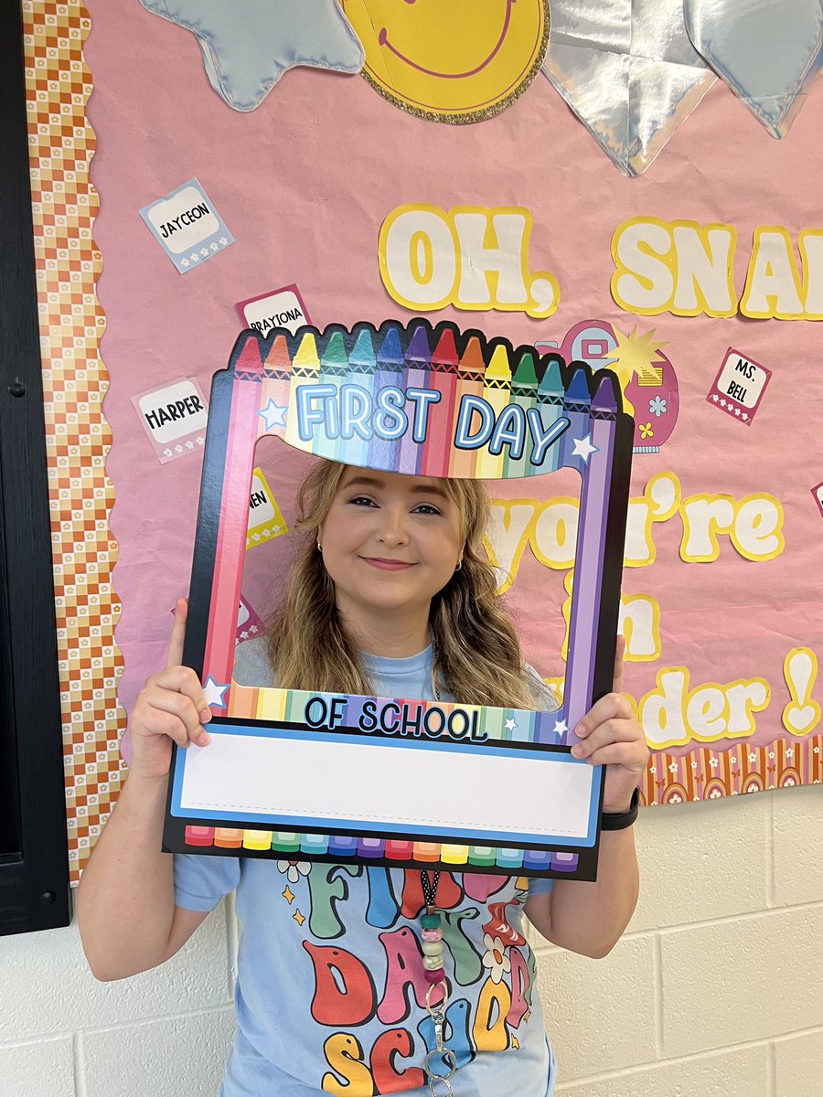 What a great first day in kindergarten! So excited to get to know (and love) my new group of kiddos 💖 #YearFour