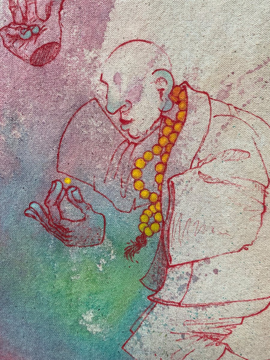 WIP 🌕
acrylic on raw canvas