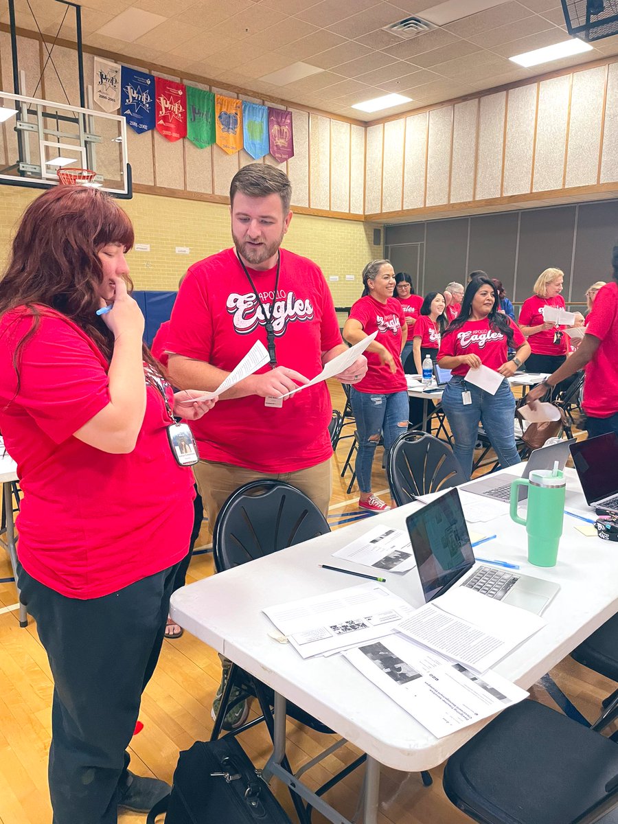 MLEPrincipal's tweet photo. Apollo students are in great hands! 

These teachers committed to preventative &amp; proactive practices addressing SEL, while developing consistent &amp; common systems to support challenging behavior. 

#allmeansall #RTIatWork #atRTI #MTSS #BehaviorSolutions https://t.co/tzBHDPqvhC