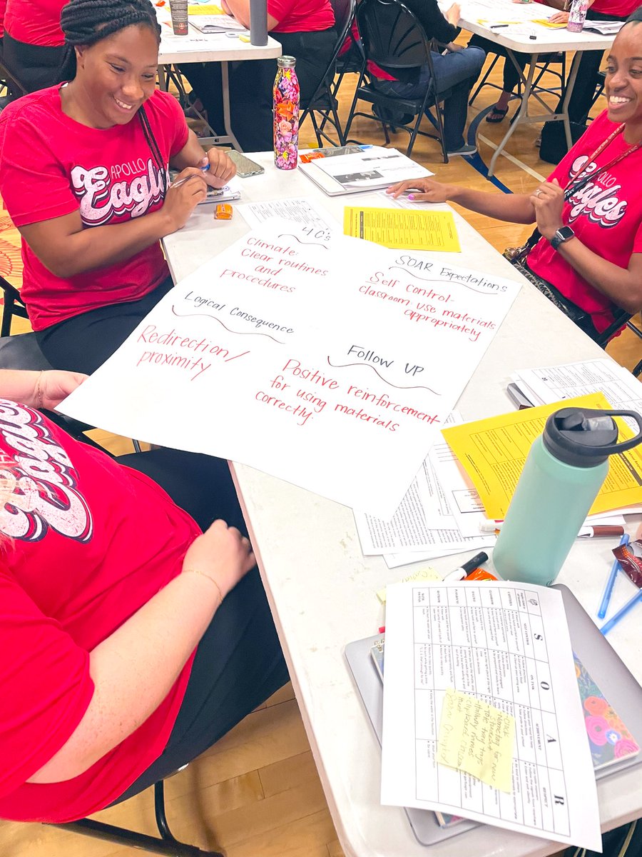 MLEPrincipal's tweet photo. Apollo students are in great hands! 

These teachers committed to preventative &amp; proactive practices addressing SEL, while developing consistent &amp; common systems to support challenging behavior. 

#allmeansall #RTIatWork #atRTI #MTSS #BehaviorSolutions https://t.co/tzBHDPqvhC