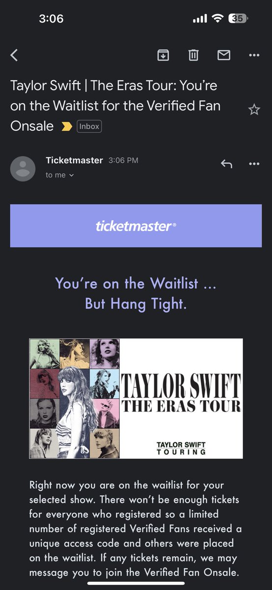 Victoria_Elise's tweet photo. I’m so sad about this. Manifesting I get off the waitlist. 😭😭😭 https://t.co/sdU9VpAsS6