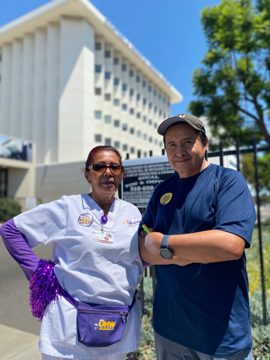 seiu_uhw's tweet image. We're out in Ingelwood fighting for patient care! @CentinelaHosp and @_PrimeHealth it's time to stand for your community. #United4All #hotlaborsummer