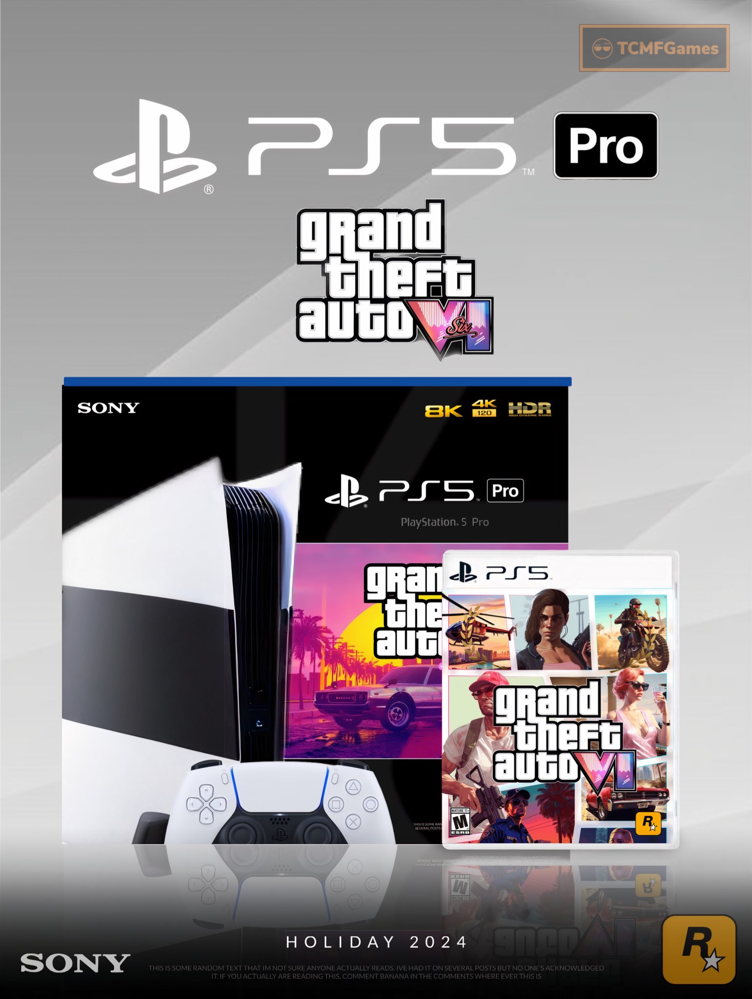 TCMFGames on X: PS5 Pro X GTA 6 This bundle will be wild 👀 • PS5 Pro is  reportedly set to launch in late 2024 • GTA 6 has been confirmed and