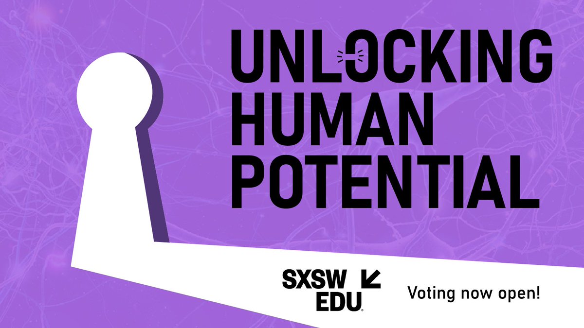 LEARN HOW to unlock human potential. The
biology, the policy and classroom moves you can
make to help young people become who they
can become. Cast your vote for 11 unique
panels, fireside chats, and workshops that you’d
love to attend! bit.ly/sxswedupanelpi…
