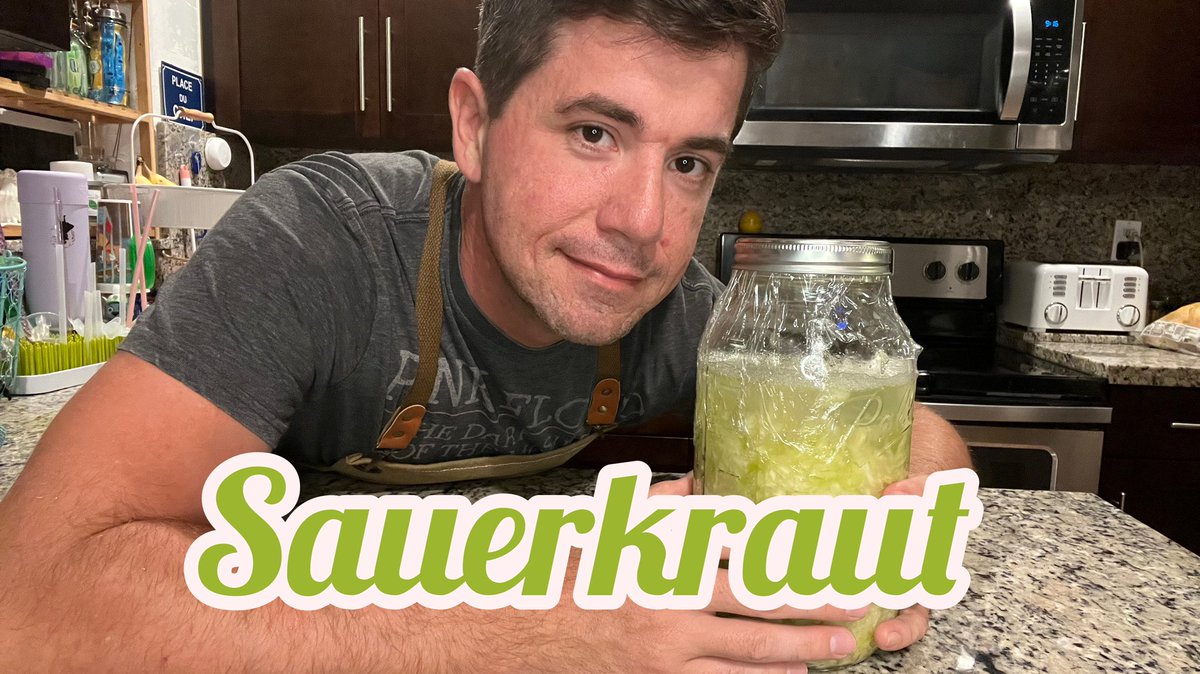 Jeremystestki's tweet photo. Is your gut uneasy? Try making your own Sauerkraut. Fermented foods are essential for the body. From Prebiotics to Probiotics and Vitamins like K2, C, B’s and other sources of minerals. Sauerkraut is a Powerhouse item to add to a great nutritional daily diet. Check out my new how to video on making Sauerkraut from scratch.  Please LIKE, SHARE and SUBSCRIBE and comment on YouTube platform to help with algorithm. #simple #sauerkraut #recipe

https://t.co/3AW5gpBCMJ
