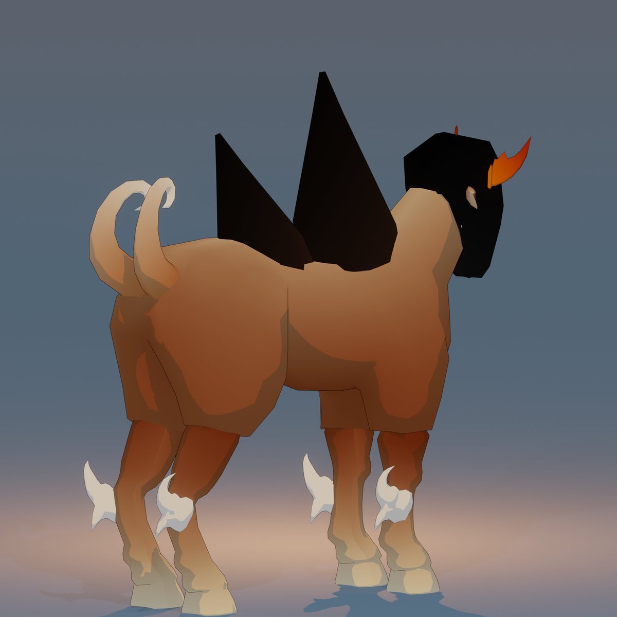 M_thimmig's tweet photo. Moko Moko 

Desert walking beast used as a transporter across the desert dead, blind but with strong feet and skin resistant to temperature and bites
___
#3dart #Blender3d #B3D #3D #lowpoly #lowpolyart #lowpolymodel #lowpolycharacter #digitalart #minimalistc #abstract #sculpture https://t.co/BwabKxZyDZ