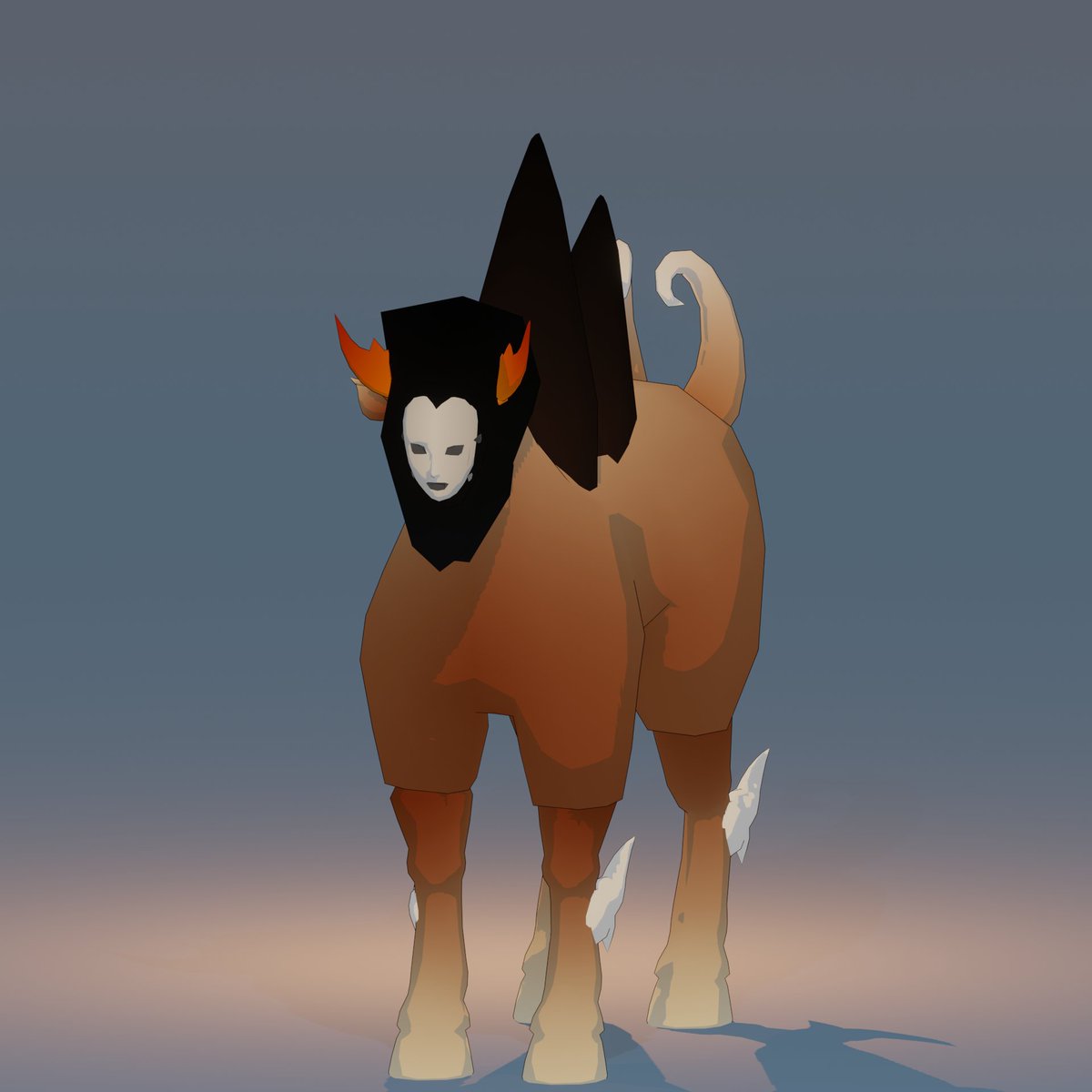 M_thimmig's tweet photo. Moko Moko 

Desert walking beast used as a transporter across the desert dead, blind but with strong feet and skin resistant to temperature and bites
___
#3dart #Blender3d #B3D #3D #lowpoly #lowpolyart #lowpolymodel #lowpolycharacter #digitalart #minimalistc #abstract #sculpture https://t.co/BwabKxZyDZ