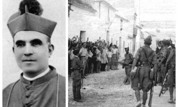 EnriqueNDF's tweet photo. El #9deAgosto de 1936 fallecía tras un dramático calvario y martirio, el Obispo de Barbastro Florentino Asensio

Había sido apresado el 22 de Julio por milicianos socialistas q, 24 horas antes de su fallecimiento,el 8 de Agosto, le cortaban los testículos para q se desangrara..👇 https://t.co/5YF1tEhhMl