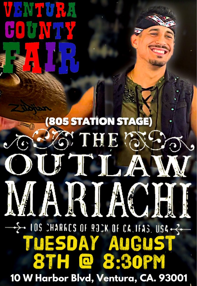 #Ventura, CA!
Check out <a href="/OutLawMariachi/">The OutLAw Mariachi</a> playing tonight at the #venturacountyfair at 8:30pm!