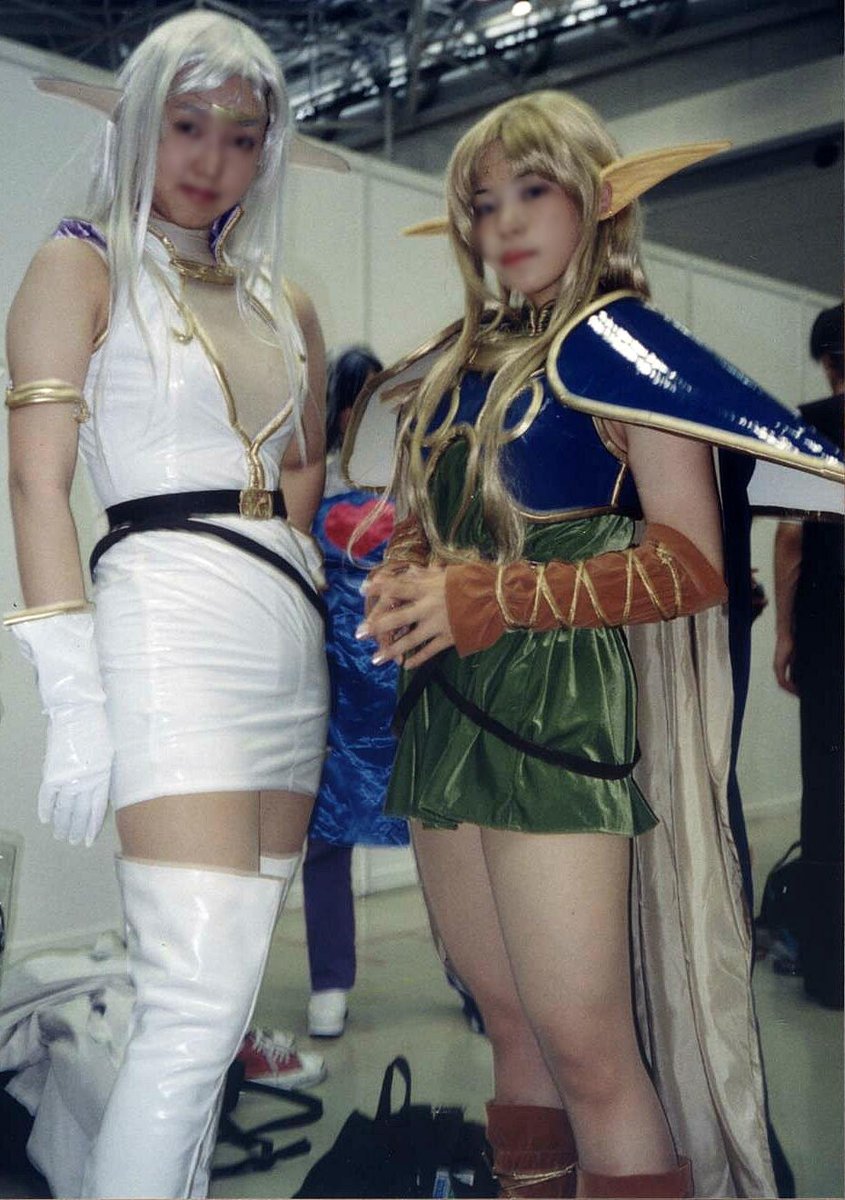 _aki_com_onnna's tweet photo. ２０００年頃のコスプレです。
#昔のコスプレ　#コミケ　#ロードス島戦記　#RecordOfLodossWar #ディードリット　#ピロテース　#Deedlit　#Philotes https://t.co/Q3dUxjx5tS