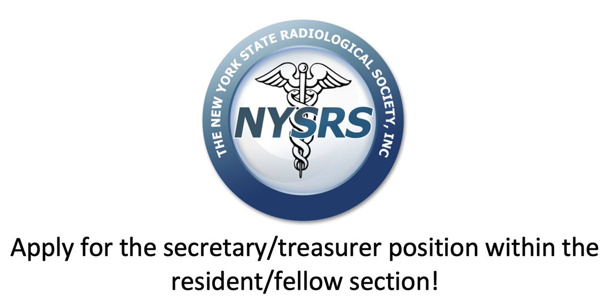 NYSRS RFS (@nysrs_rfs) on Twitter photo Attention all New York R1 #radres! We are now recruiting for our next Secretary/Treasurer of the Resident and Fellows Section (RFS). Please DM <a href="/DrRMashayekhi/">Rouzbeh Mashayekhi, MD MPH</a> for details on how to apply. Application is due by September 11th, 2023 Attention all New York R1 #radres! We are now recruiting for our next Secretary/Treasurer of the Resident and Fellows Section (RFS). Please DM <a href="/DrRMashayekhi/">Rouzbeh Mashayekhi, MD MPH</a> for details on how to apply. Application is due by September 11th, 2023
