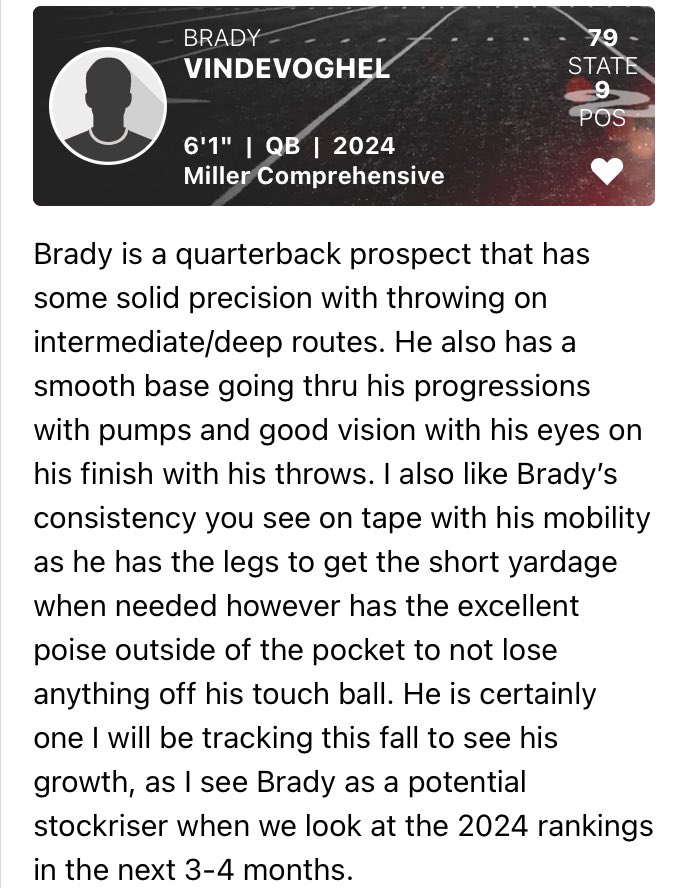 Brady Vindevoghel tweet media