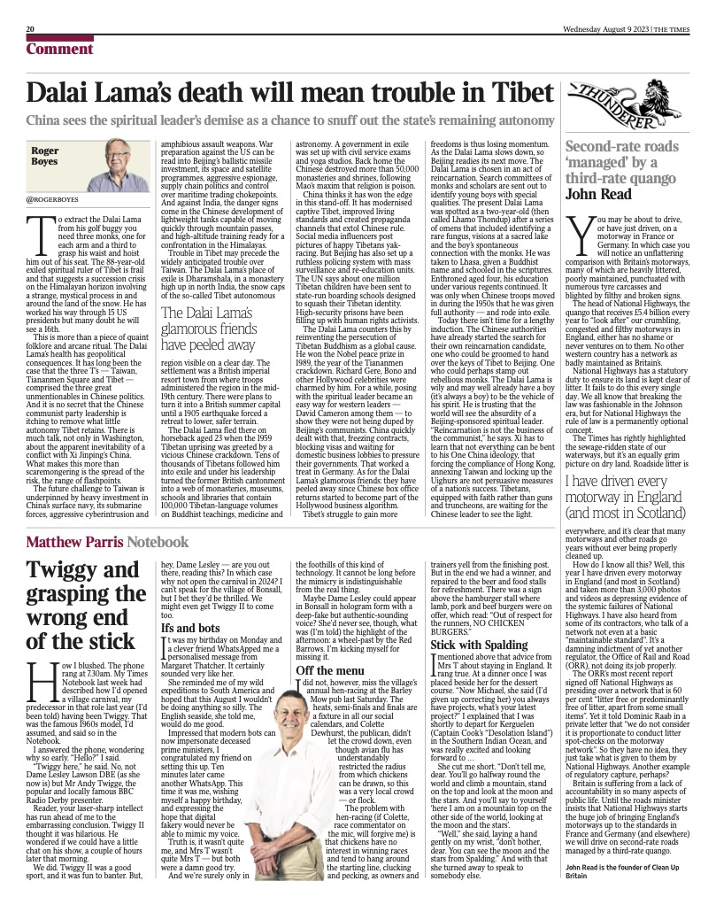An article by John Read in ⁦<a href="/thetimes/">The Times and The Sunday Times</a> today.
