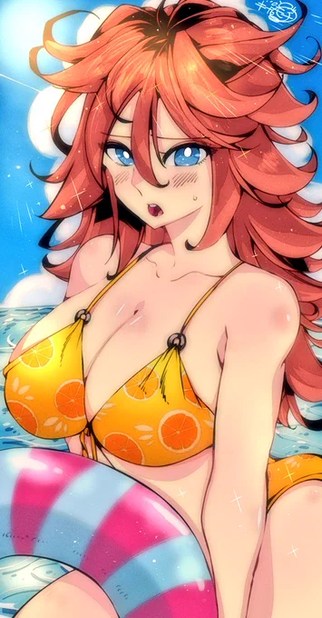 『21号/オレンジビキニ』 #DragonBall #android21