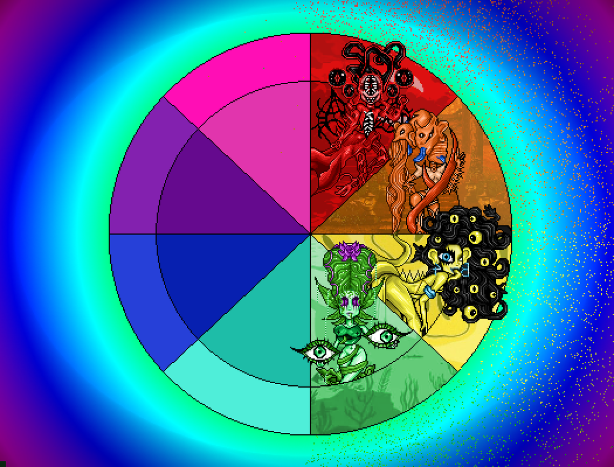 Money4U10's tweet photo. Estaba disfrutando del verano en la playa y acabe saliendo asi...
#pixelart #colorwheel https://t.co/uNMk47DcTu