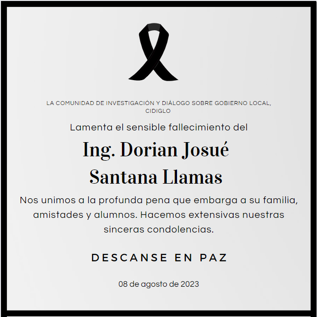cidiglo's tweet photo. Enviamos un abrazo solidario a la comunidad de la Preparatoria Regional de Unión de Tula y sus módulos de Ayutla y Ejutla, por la irreparable pérdida del Profesor Dorian. https://t.co/EwlsDw5oT2