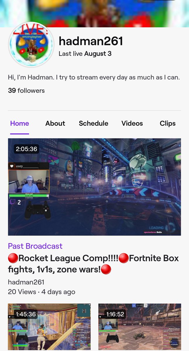 Go follow my twitch!! Road to 50 followers!!!
Twitch.tv/hadman261

#SupportSmallStreamers 
#SupportSmallStreams 
#twitch
#SmallStreamersConnect 
#smallstreamersconnect