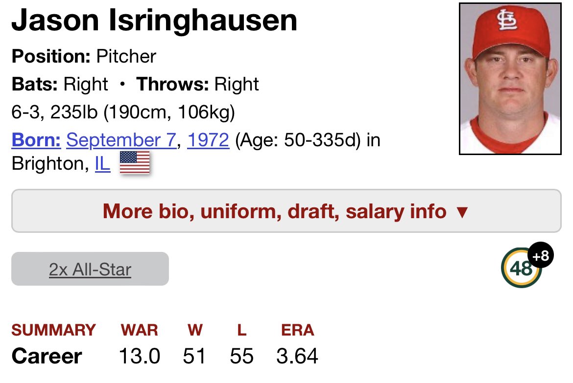 swailes_robert's tweet image. Baseball reference either fucked up or the 2006 STL Cardinals didn’t give Jason Isringhausen a ring #messedup