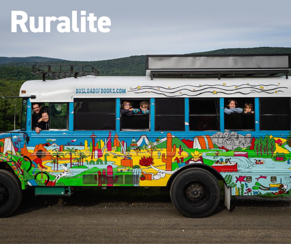 FirstBook's tweet photo. One bus, two adults, four kids, two dogs, nine months, 50 states and 150,000 books — a disaster or a dream? Robbi and Matthew call it a dream!
Check out the full article about Robbi and Matthew's #BusloadOfBooks Tour in @RuraliteMag! - https://t.co/ZEkdtbI9Ny https://t.co/5qiTWcH4cR