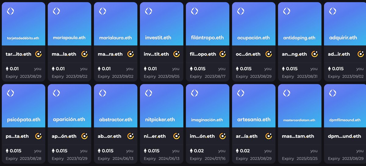 After selling 4 domains today from my fire sale, like promised, I will raffle one for free.

ocupación.eth (occupation)

All you gotta do is RT &amp; like this tweet - winner announced in 15 hours!