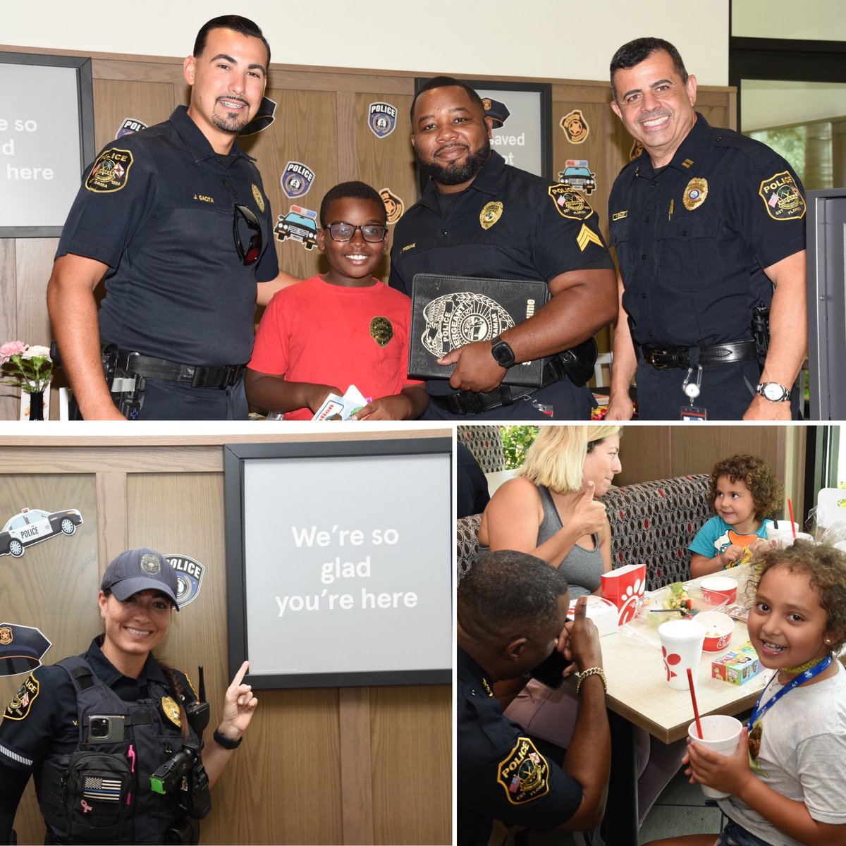 MiramarPD's tweet photo. 🍦 We had a great time with our community at today’s Cone With a Cop event. We thank @ChickfilA and those who took the time to connect with our officers today! #ConeWithACop #MiramarPD #ServingOurCommunity https://t.co/FvUCgIf3uX