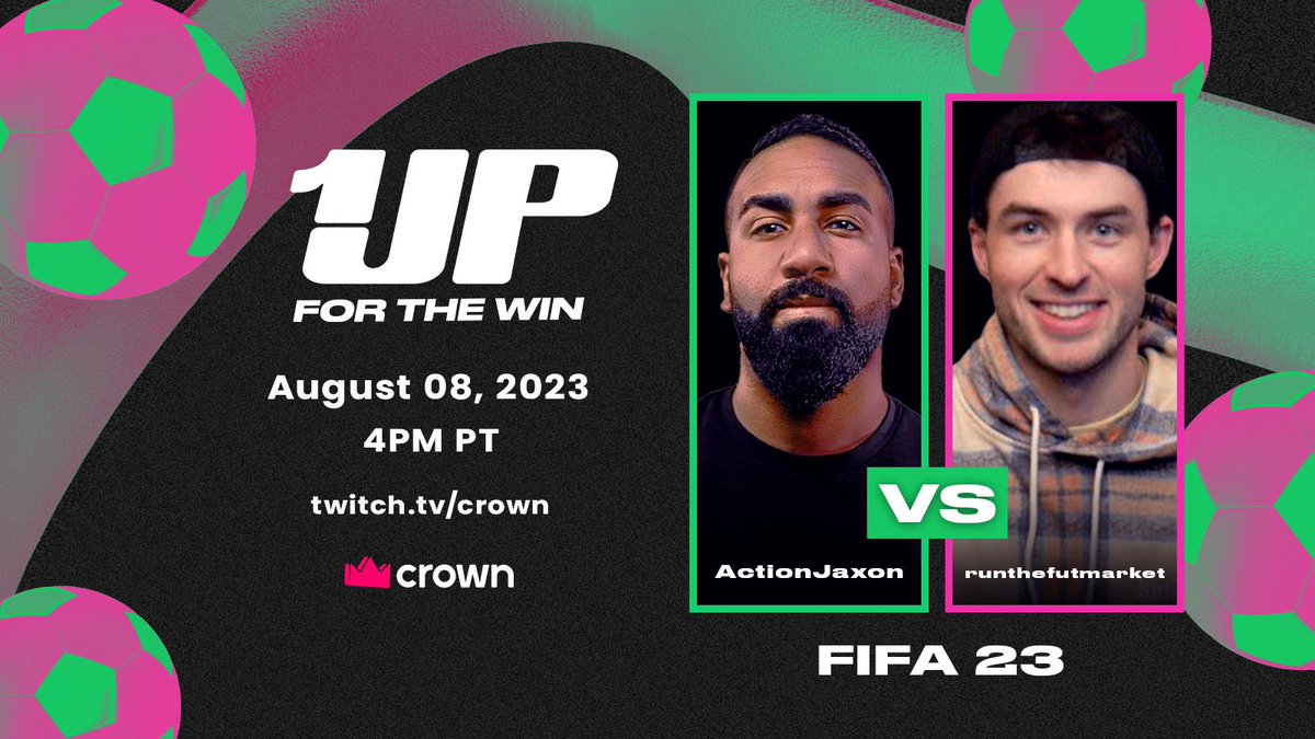 actionjaxon's tweet photo. LIVE NOW! 

It’s FÚTBOL time fam. Playing FIFA 23 with @NickRTFM as my new co-host on 1UP:FTW

Come see the ball skills your boy has over at:

https://t.co/2NQJvr2dWS

@crownchannel 
#CrownPartner https://t.co/01TnA7MWC3