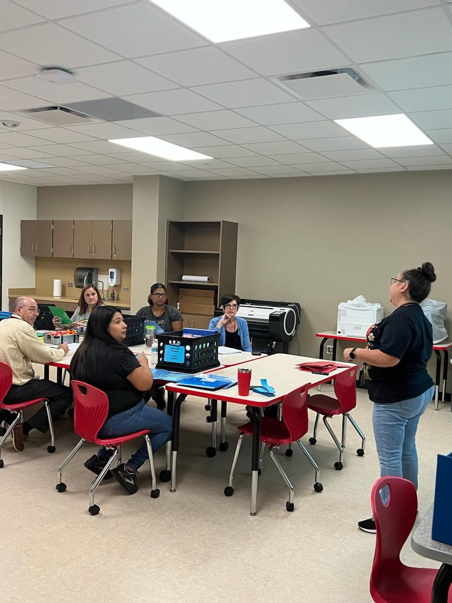 MariaGo67559397's tweet photo. Fact Fluency PD at Red Bluff.  Each grade level was trained on our Fact Fluency Initiative.  Interesting conversations and great learning. So excited fir this new school year. #PISDESMath #PISDMTSS https://t.co/JZ65EYApSl