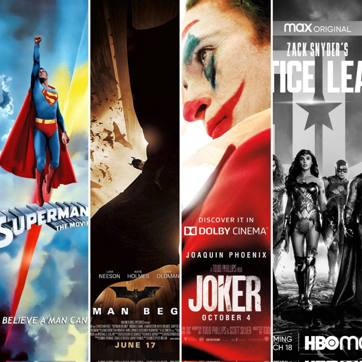 BlogDeBatman's tweet photo. #EBDBPregunta: ¿Qué película live-action de #DCComics les gustaría ver de nuevo por primera vez? 🤔
No se limiten a las opciones que ven esta imagen, pueden elegir CUALQUIERA del amplio catálogo que tiene DC. https://t.co/aIZ7Uoku8Q