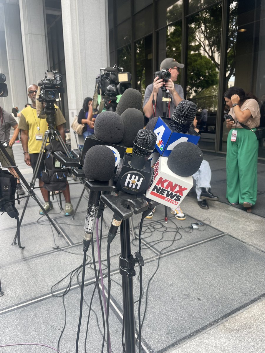 The scene outside of the courthouse following #ToryLanez sentencing