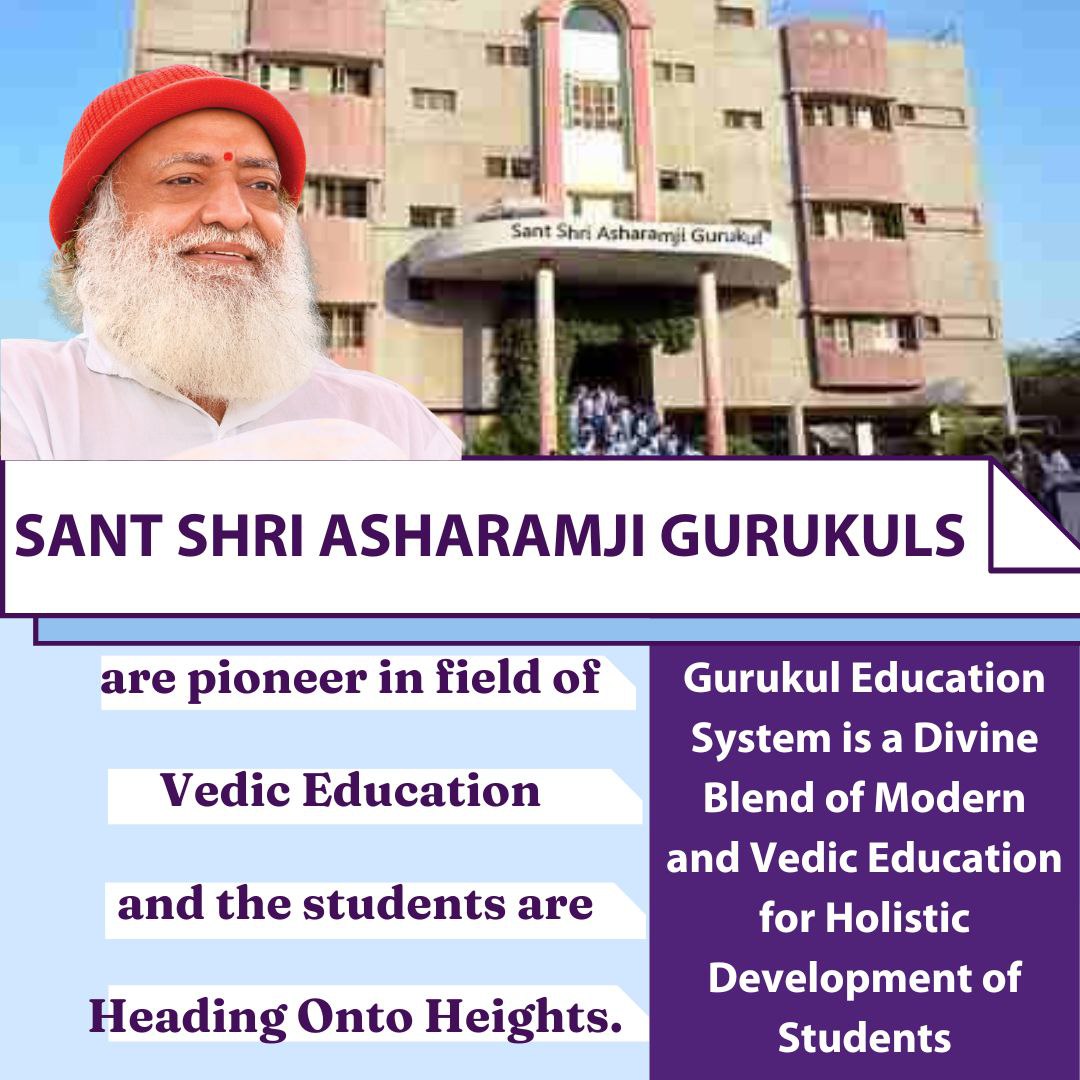 AnjubenP's tweet photo. Sant Shri Asharamji Gurukul आज के भौतिकवादी युग मे भी 
Reviving Vedic Culture क्योंकि देश के नौनिहालों का Successful Future एक सुसंस्कारित, व ओजस्वी तेजस्वी शिक्षा पद्धति से ही सम्भव है
#शिक्षा_वही_जो_दे_सुसंस्कार🕉️🕉️ https://t.co/JjQx3ok1CU