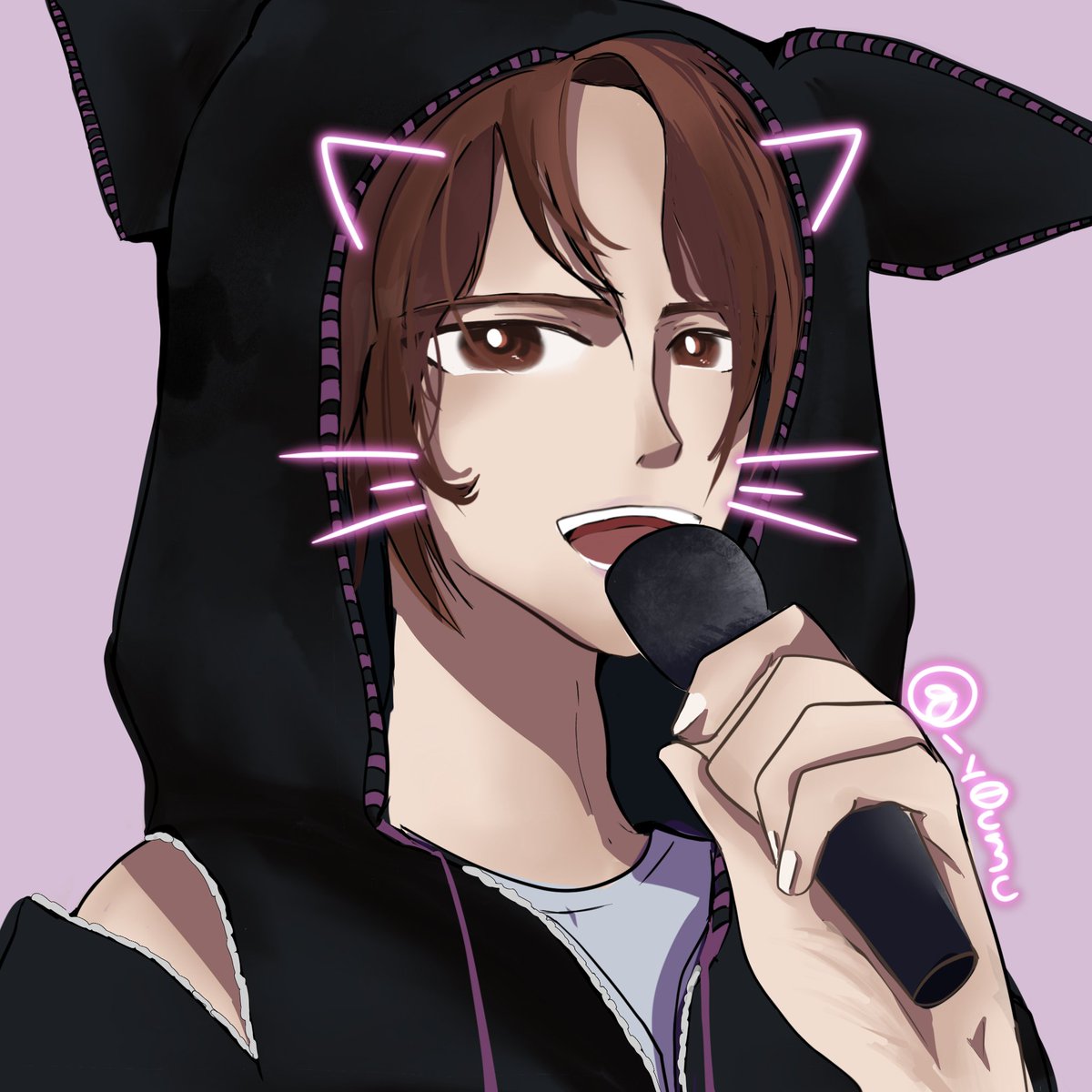 _y0umu's tweet photo. I feel like it’s customary to put cat ears on kpop art
Here’s lee know with the kuromi hoodie from Party’s Not Over

#kpop #fanart #straykids #leeknow #leeminho #youmakestraykidsstay #partysnotover #skzfanart #STAYweek2023 https://t.co/7I1egLMZUR