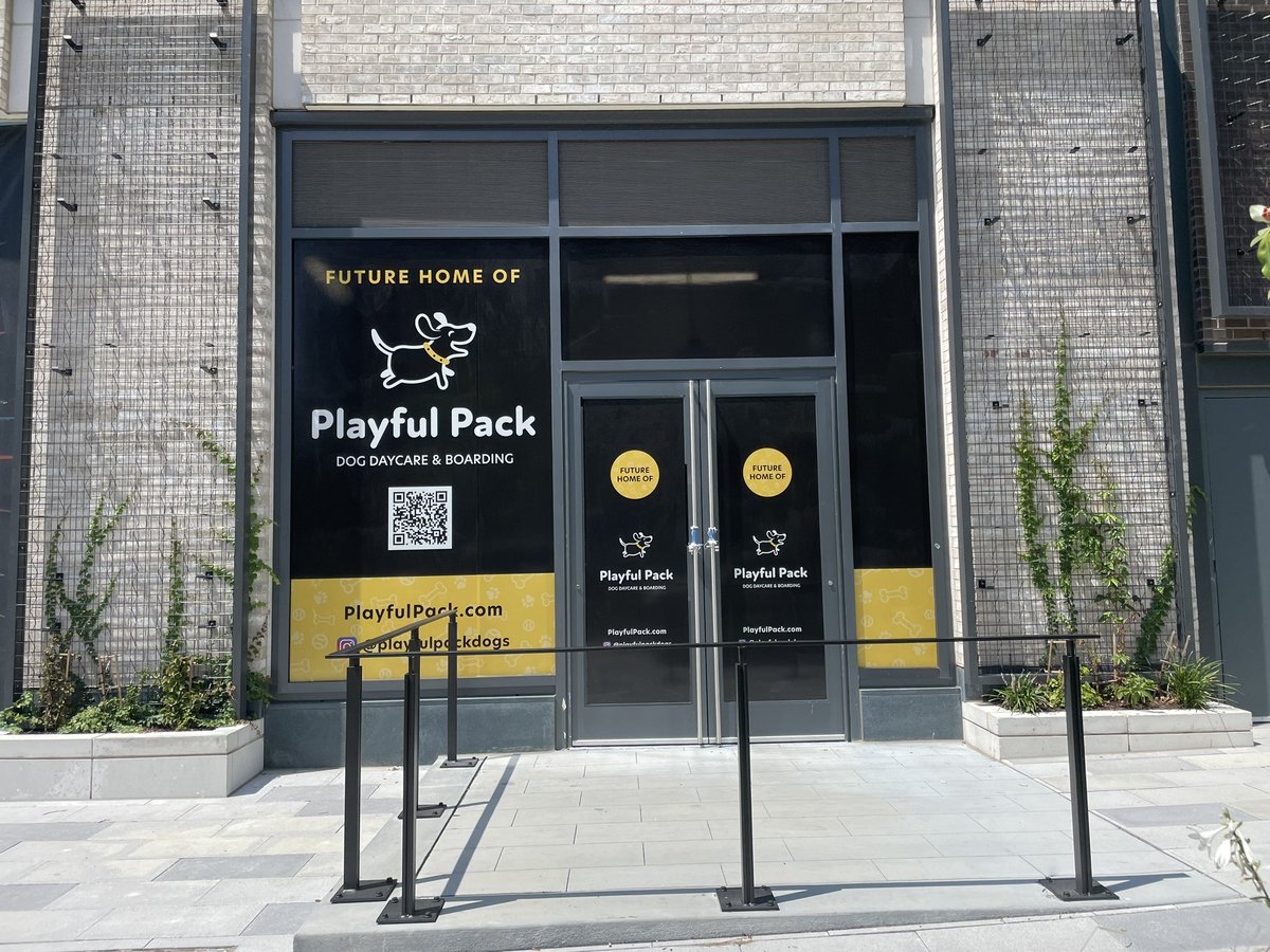 TonyTGoodman's tweet photo. Playful Pack signage up on 3rd NE in NoMa. Most of it will be on the lower level. https://t.co/oPKzIwFPZo