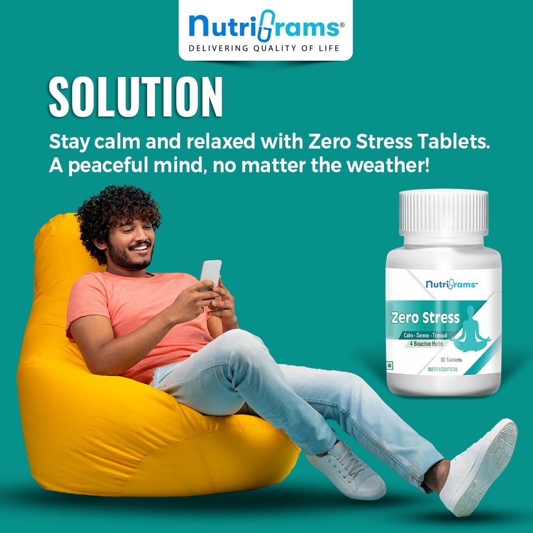 nutrigrams's tweet photo. ☔#Problem: Monsoon Weather Affecting Your Mental Well-Being? ☔
#Solution: Stay Calm and Relaxed with Zero Stress Tablets.
😌 Let Zero Stress Tablets be your mental umbrella.

Order Now: https://t.co/keEYBdDGpj 

#MonsoonBlues #ZeroStress #MentalWellBeing  #HealthySupplements https://t.co/9xKBdyiZK6