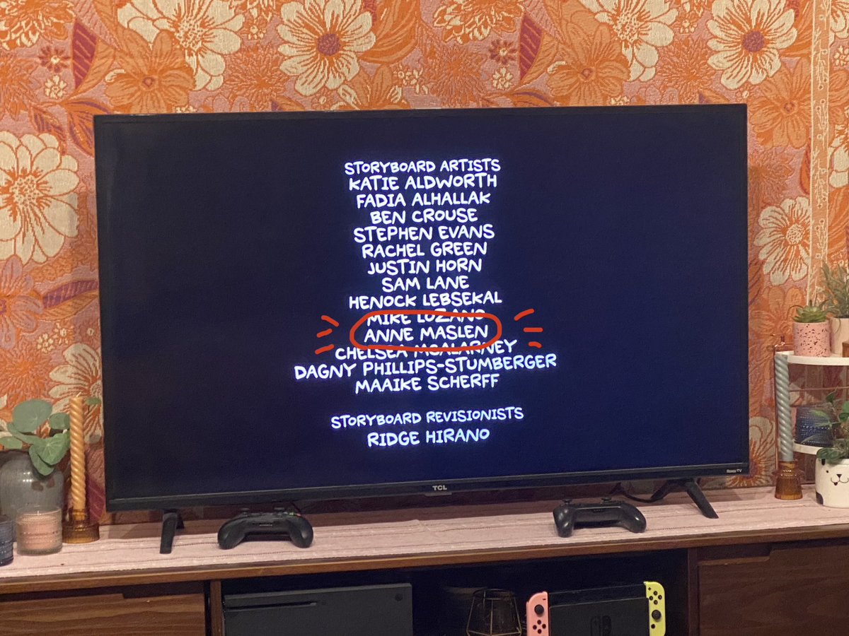 AnneMaslen's tweet photo. My first storyboarding credit!! 🥹💖 also was the design coordinator for a bit! Go watch Strange Planet on Apple TV+ 👽 https://t.co/dIix741gIV
