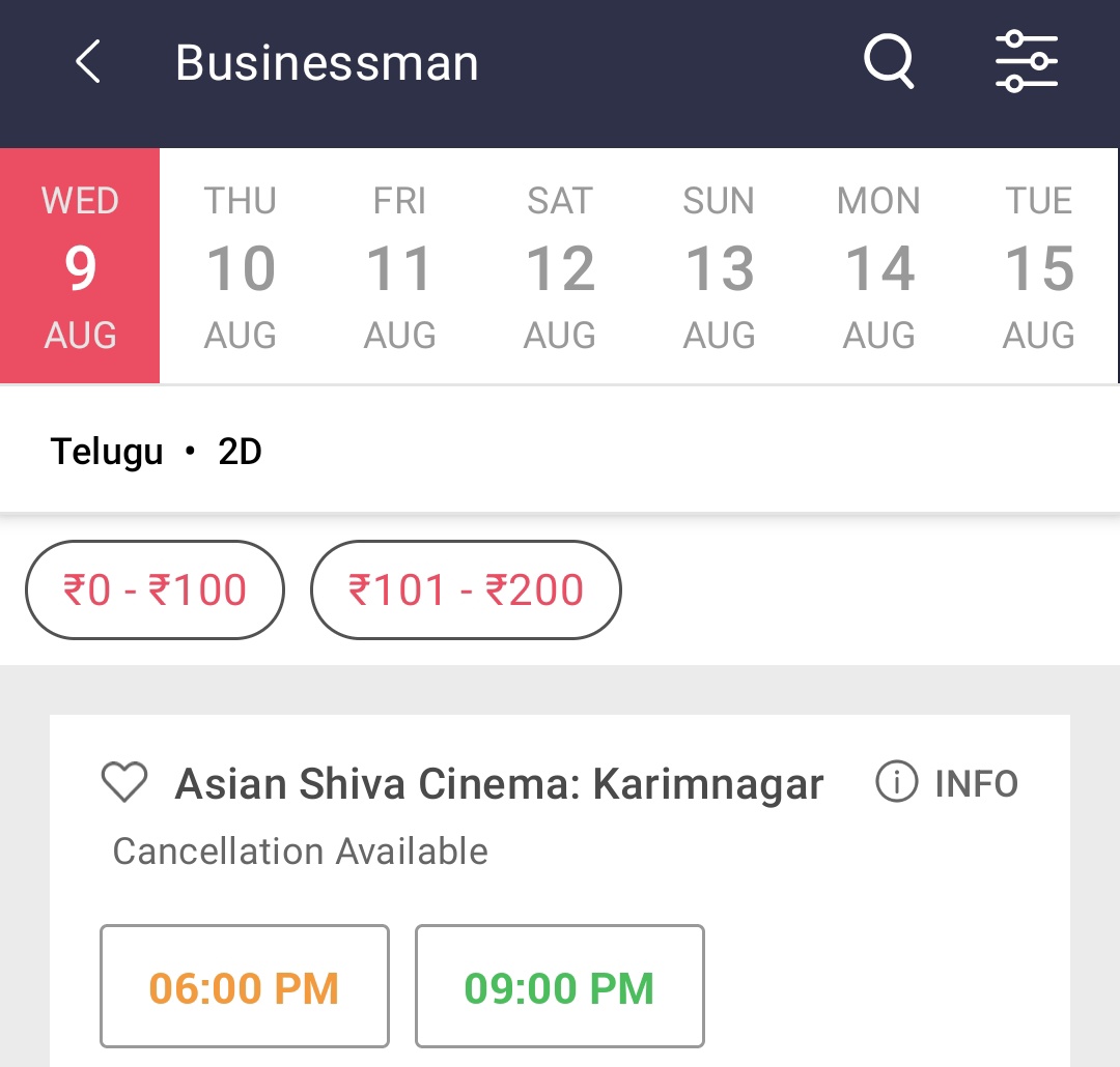 On fans Demand Asian Shiva, karimnagar 9PM show added 👍
#Businessman4K #HBDMaheshBabu