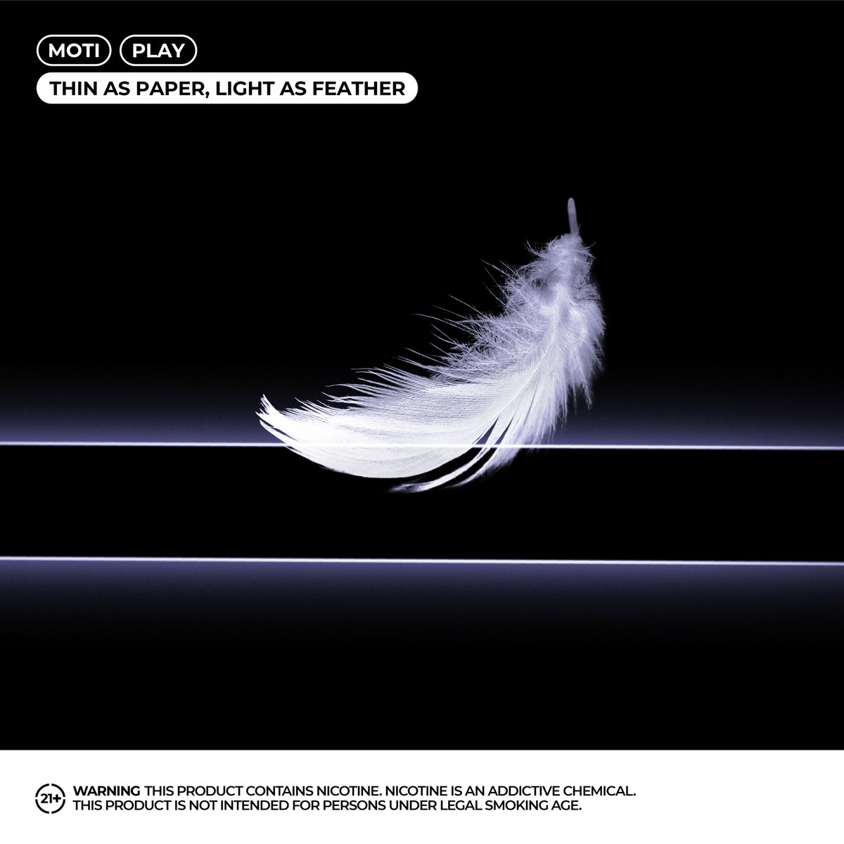 Moti Play: Thin as paper, Light as feather. 
#Motivation #moti #motiplay