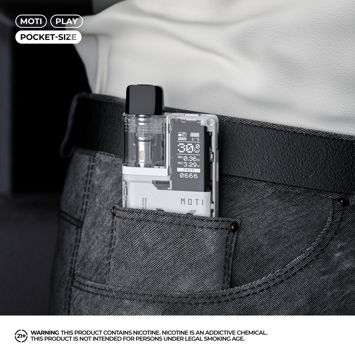 Moti Play with a pocket size; the rich flavor is always with you.
#motiplay #motivape #moti