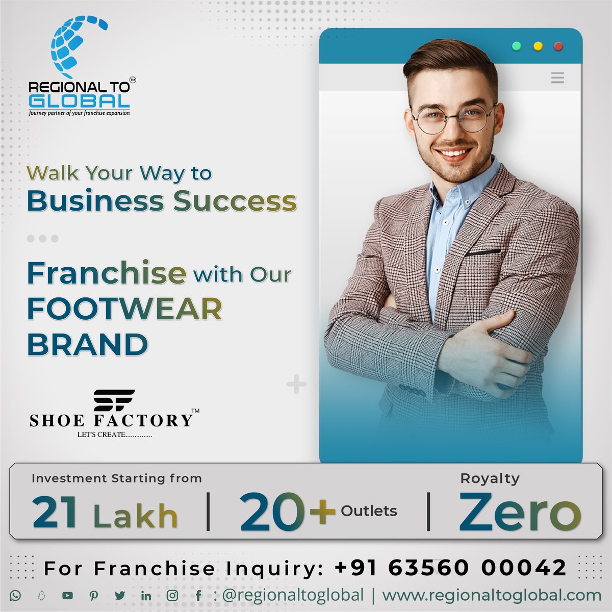 Walk Your Way to Business Success
Franchise with our FOOTWEAR BRAND

#FootwearFranchise #lowinvestmentbusiness #businessidea #footwearbusines #BusinessPotential #businesssuccession #WalkYourWay #footwearbrandindia #joinfranchise #franchisenetwork