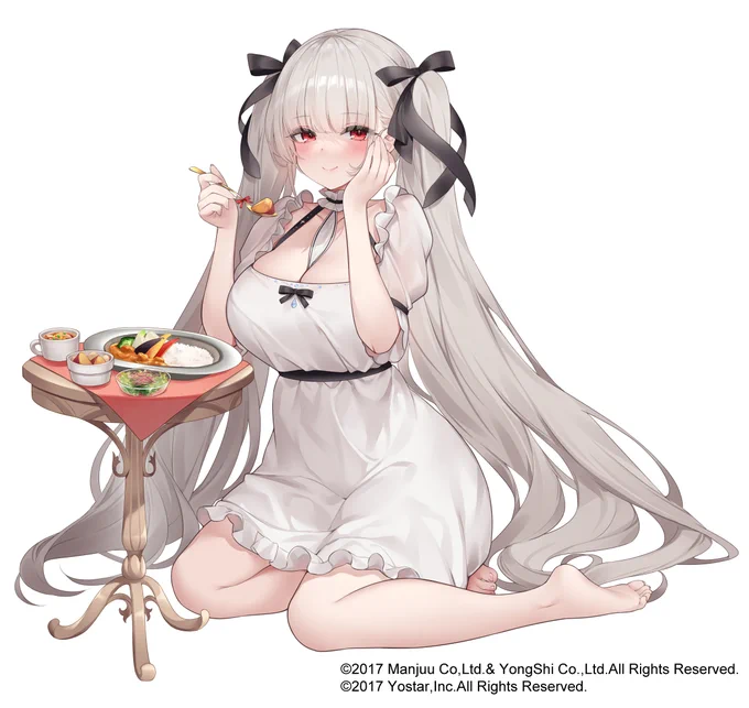 「アズールレーン」×タニタ音声体組成計 「フォーミダブル」のイラストを描かせていただきました。 宜しくお願い致します。 #アズールレーン #アズレン #タニタ