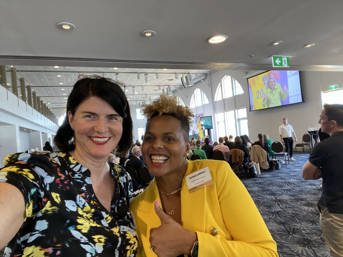 Go Canada down under! Inspiring to hear from ⁦@karinaleblanc⁩ 5-time Canadian World Cup goalie and ⁦@Olympics⁩ medalist during ⁦@FIFAWWC⁩ side event #WinningPlaybook…let’s keep the momentum going for women’s sport!