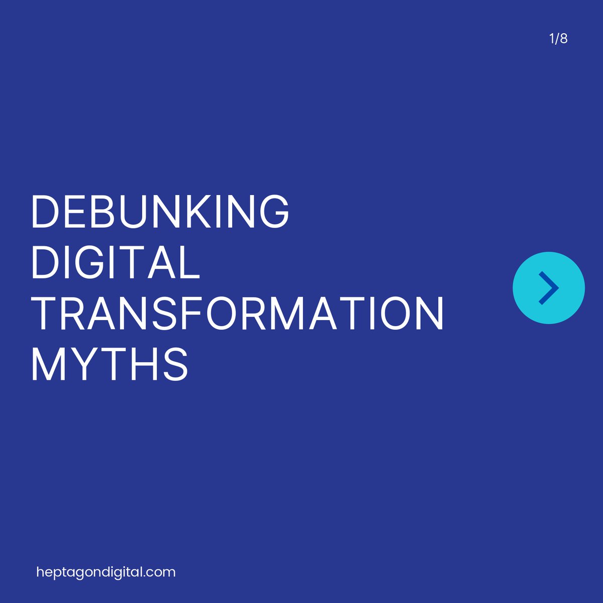 HeptagonTech's tweet image. #DigitalTransformation #TechMythBusted #DX #MythsandFacts #Heptagon #DigitalTransformationPartner