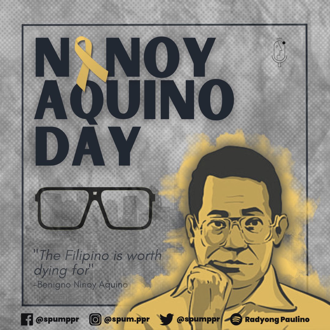 spumppr's tweet photo. May this day serve as an inspiration to many FIlipinos to take a stand and fight for a better society and to safeguard the future of this country.

#NinoyAquinoDay
#PPRintheNewNormal https://t.co/5fFCqCNS4O
