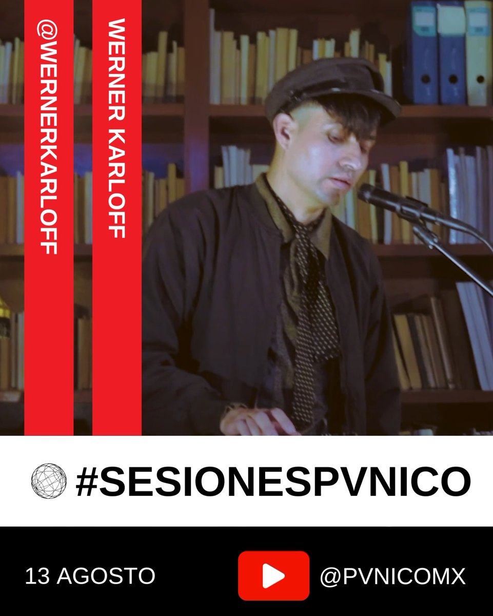 Este domingo se estrena nuestra primer sesión con <a href="/Werner_Karloff/">Werner Karloff</a> 
#SesionesPvnico
youtube.com/@pvnicomx