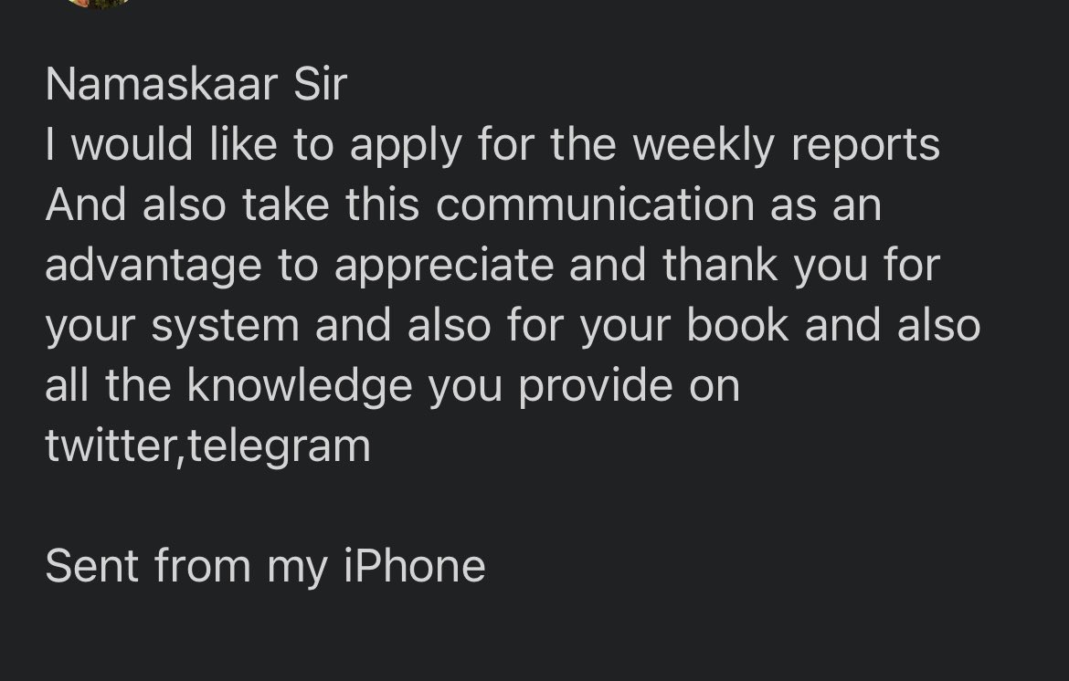 YTA_School's tweet photo. Such a beautiful message when comes to your email in the morning , the motivation to your hard work doubles
Thank you so much .
Contact :- ytaschool@gmail.com
☺️☺️
#stockmarket #trasing https://t.co/6cPC76VwsJ