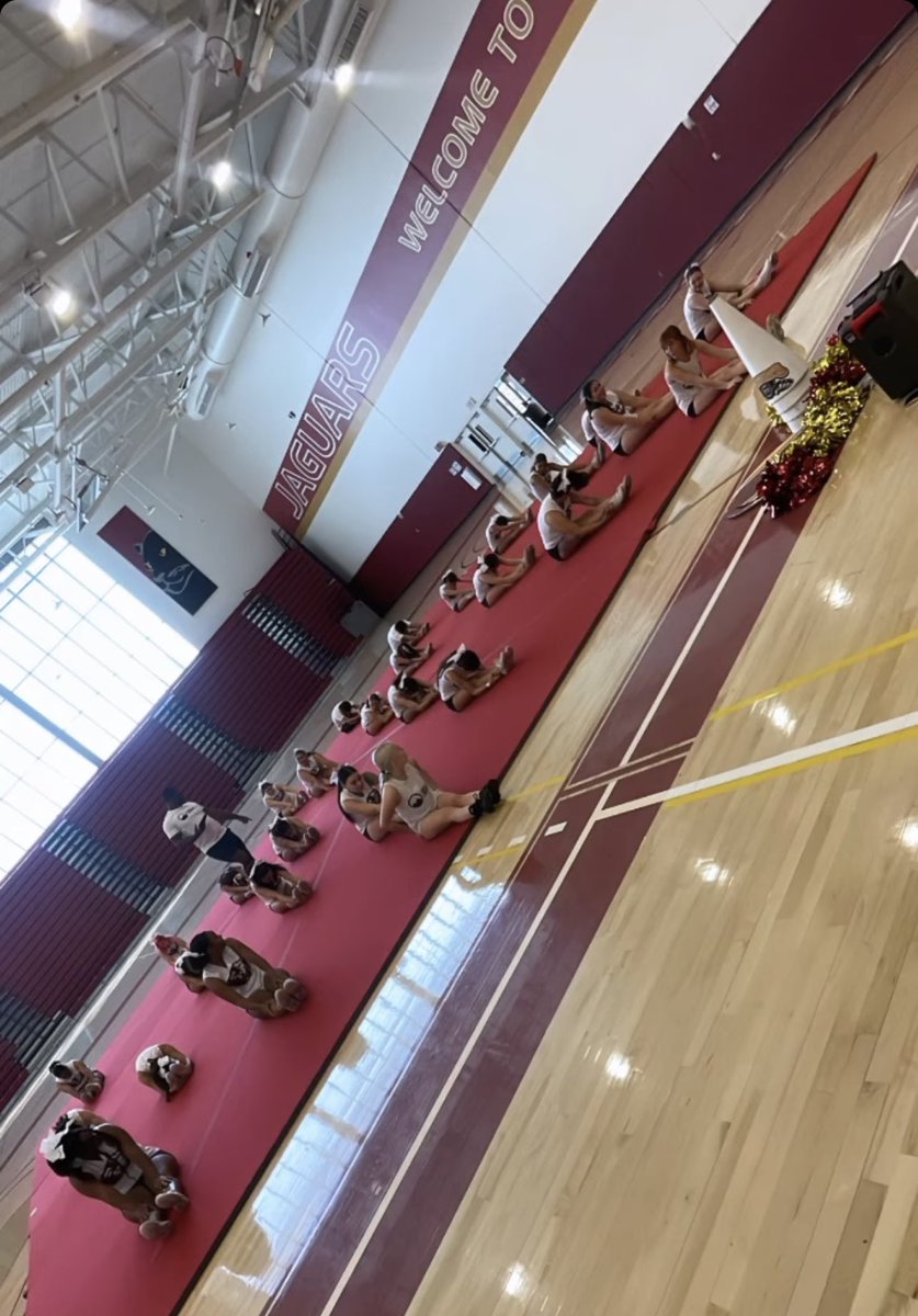 SWCCheer's tweet image. Cheer camp day 2 , Let’s Do this 🐾🐆 
#swccheer #swc #jags #cheercamp