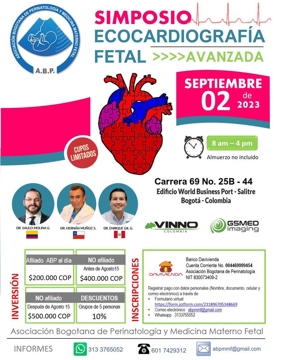 ABP_MMF_BOGOTA's tweet photo. MUY PRONTO!! Separe la fecha y aproveche los descuentos por inscripción temprana hasta el 15 de agosto https://t.co/6Q4B7798zB
