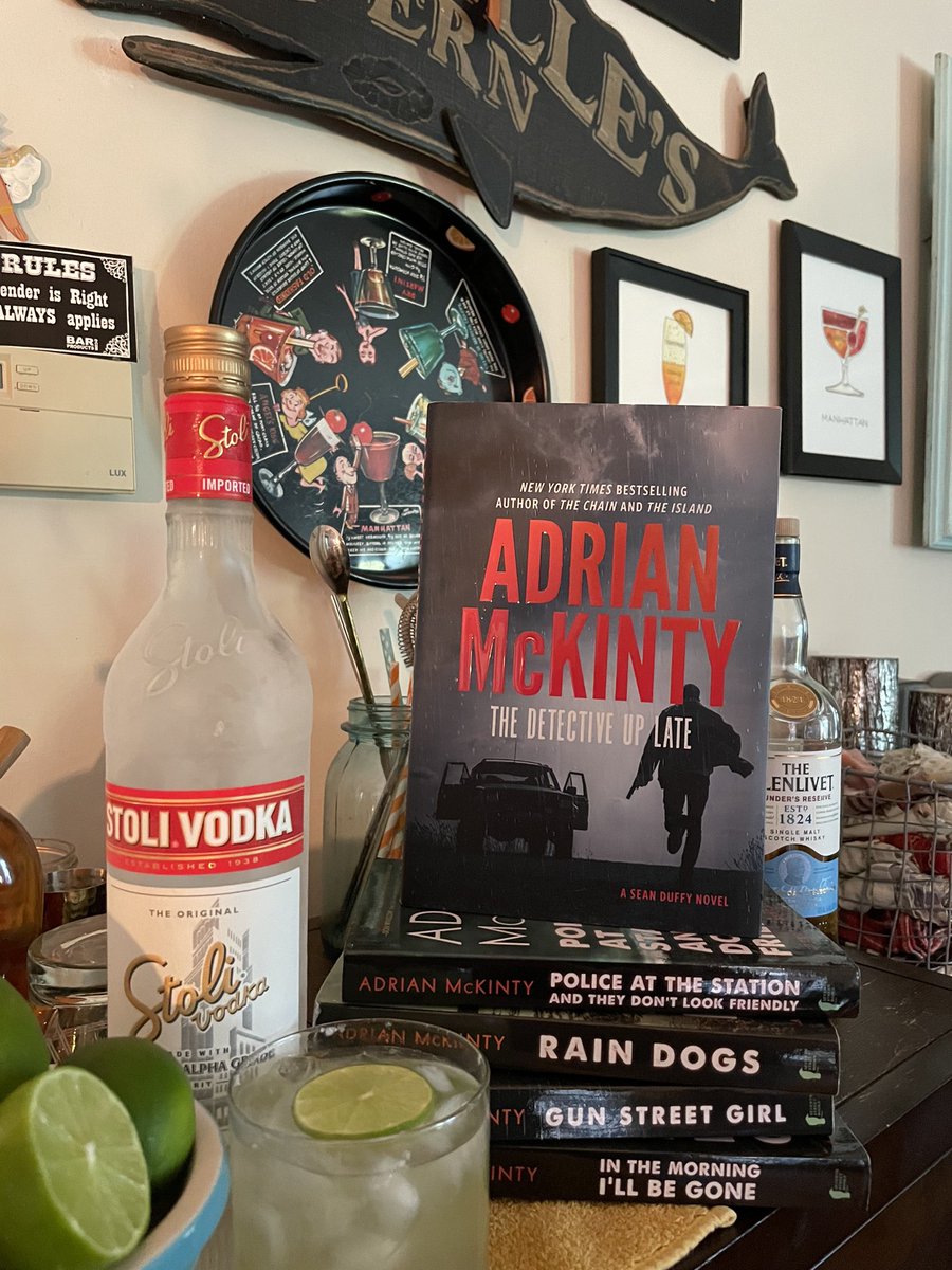Got mine! #theDetectiveUpLate #seanduffy #vodkagimlet <a href="/adrianmckinty/">Adrian McKinty</a>