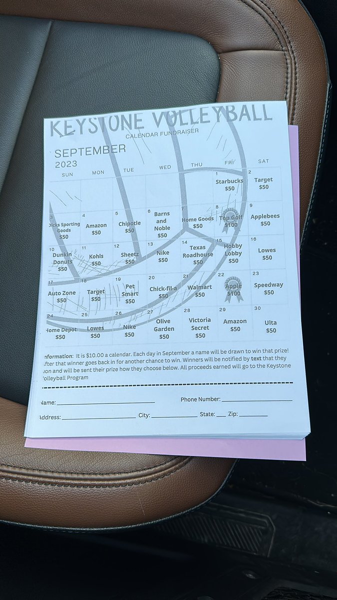 Fundraiser time for Ellie’s Volleyball team. $10 gets you 30 chances to win a $50 or $100 gift card!! Let me know if you would like one. I can take all forms of digital payment, and I will keep track for you, and might even give you the gift card if you win 😬😜😜.