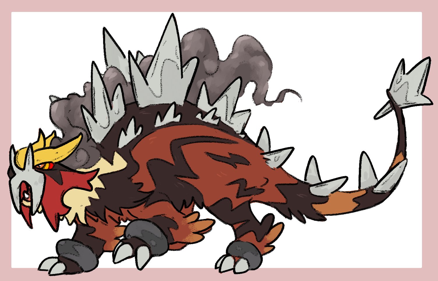 OC] Paradox Raikou, based on the anklyosaurus! : r/pokemon